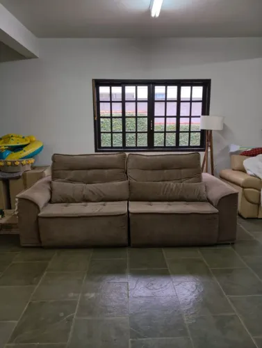 Sofá Retrátil e Reclinável 2,50m Muito Confortável