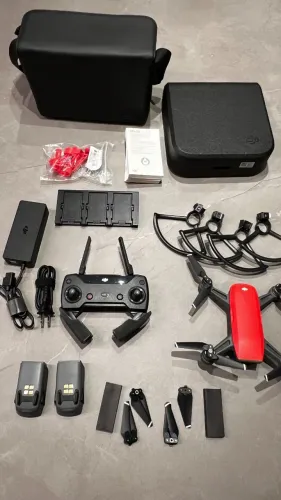 Drone Dji Spark Fly More Combo Câmera Full Hd Red 2 Baterias