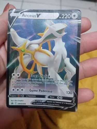 Cartinha Pokemon Arceus V