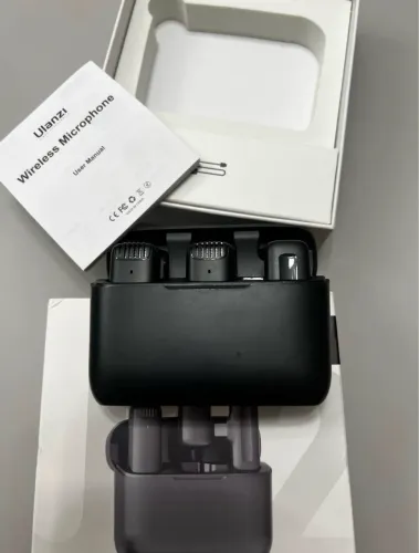 Microfone lapela J12 pouco usado, completo