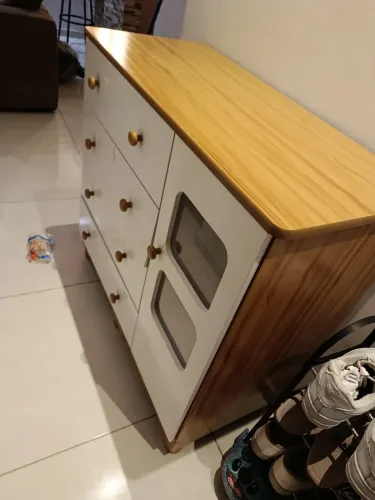 Cômoda Infantil e Adulto 4 gavetas e 1 porta 100% MDP e MDF