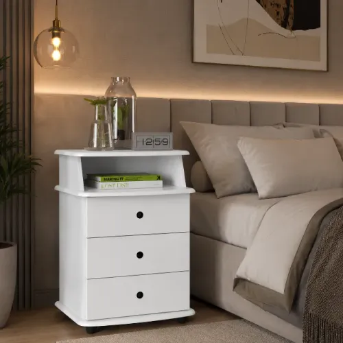 Mesa de Cabeceira 3Gavetas Nova PROMOÇÃO