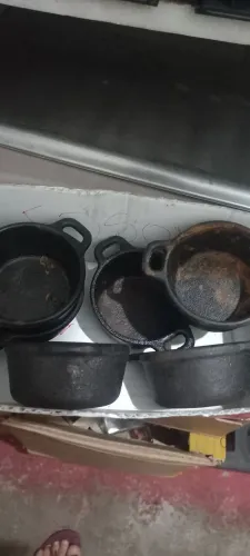 Panelinhas e formas em aço fundido