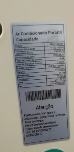 Ar condicionado portátil 
