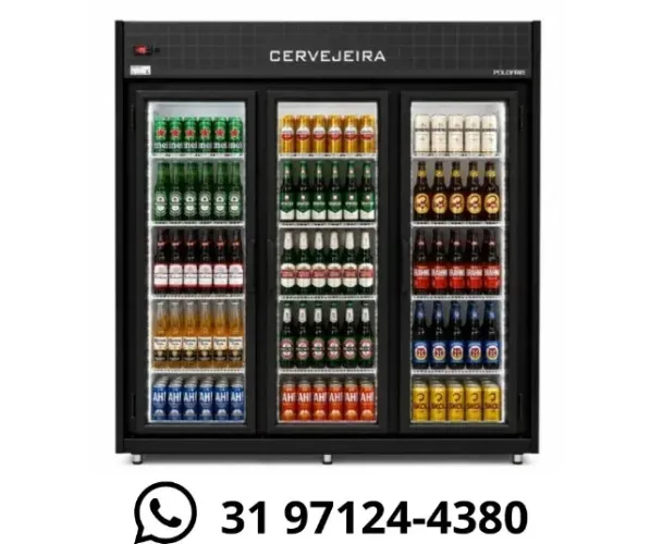 Cervejeira 3 Portas com LED Polo Frio 220V