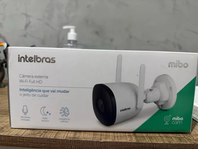 Câmera de segurança externa mibo Intelbras nova