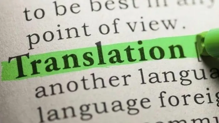 Tradução de texto e áudio