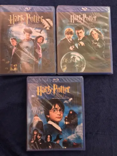 3 Classicos Lacrados do Harry Potter Blu-ray