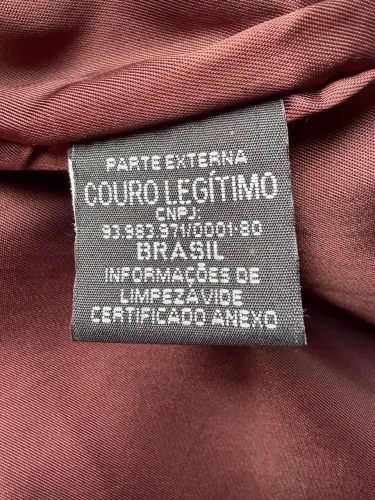 Jaqueta em Couro Legitimo Tam. 48