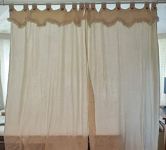 Cortinas Algodão Cru 2.4m