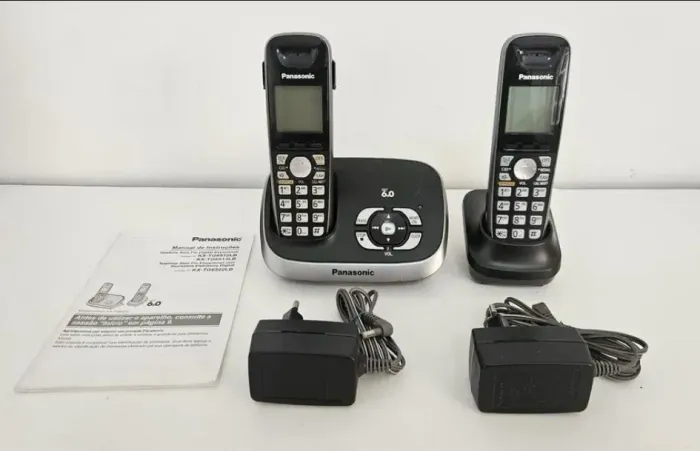 Telefone sem fio Panasonic com viva voz,secretária eletrônica e Ramal