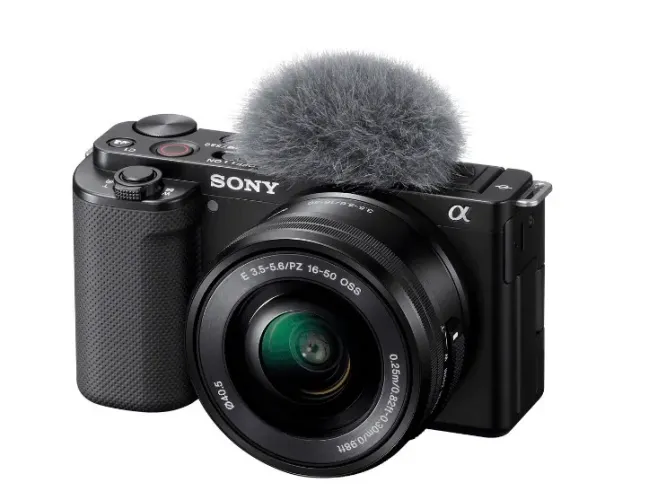 Câmera Sony ZV-E10 Mirrorless 4K, Lente 16-50mm, Preta
