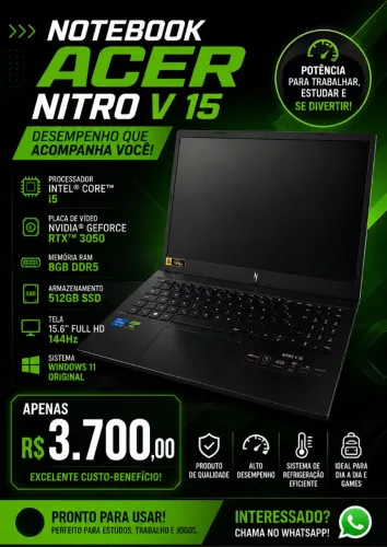 Notebook Acer Nitro V15