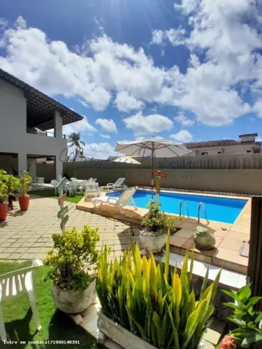 Casa para Locação em Lauro de Freitas, Vilas Do Atlântico, 4 dormitórios, 2 suítes, 5 banh