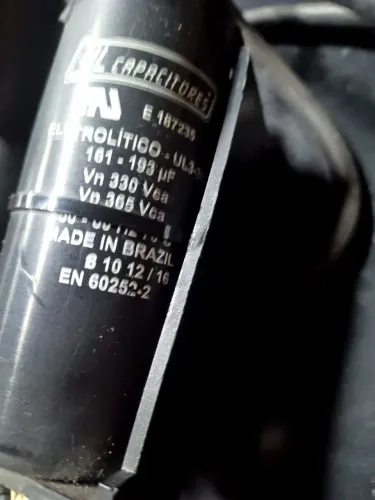 Caixa partida compressor, capacitor 