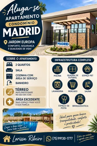 ? APARTAMENTO PARA ALUGUEL - RESIDENCIAL MADRID