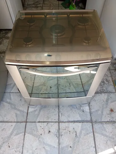 Fogão Electrolux 5 bocas grill e acendedor elétrico modelo inox