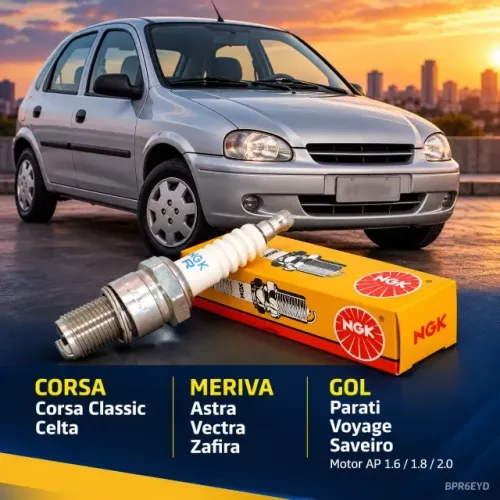 Vela de Ignição NGK Green Corsa Celta Meriva Gol Parati AP BPR6EYD - Nova
