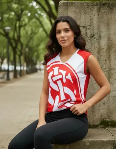 Blusa regata em poliéster - Sport Club Internacional - tam M