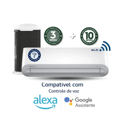 Vende-se Ar Condicionado Inverter Electrolux 9000 BTUs Frio Color Adapt Wi-Fi - YI09F/YE09