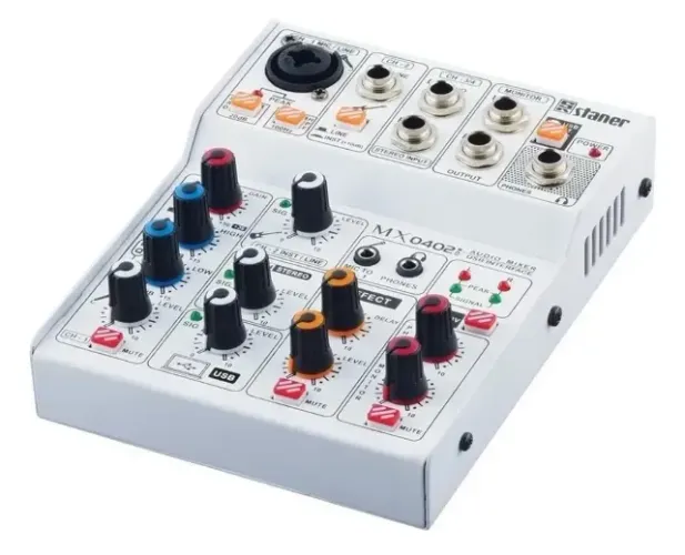Mesa De Som Staner Mx0402i Interface De Áudio Usb