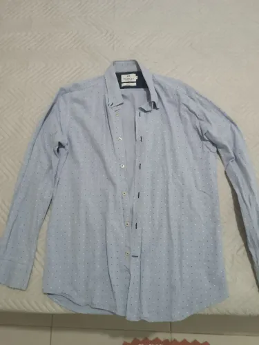 Camisa social Azul clara Preston Field slim fit Tam M