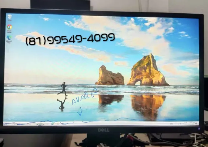 Monitores diversas marcas e polegadas com leves avarias