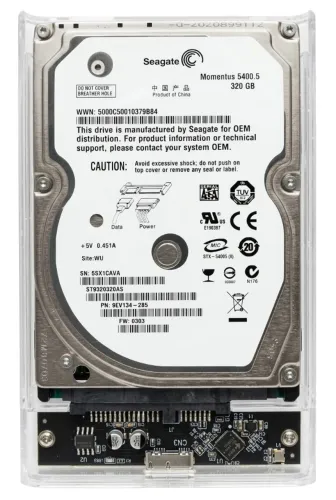 HD Externo Back-Up Seagate 320 GB SATA Momentus USB 3.0 para Mac/PC/PS/SmarTV/Windows/xBox