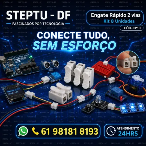 Engate Rápido 2 vias - 8 Unidades Arduino-Robotica-Automação COD-CP10