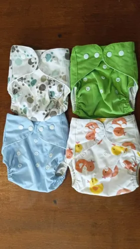 Kit com 6 Fraldas Ecológicas - Qianquhui e Littles e Bloomz