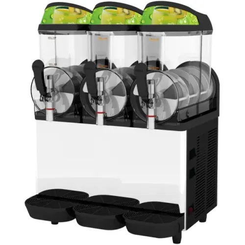 Máquina De Frozen Servum 3 Cuba 12l Inox Com Tampa Led 220v