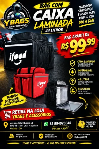 Bag entregador motoboy apenas 99,99