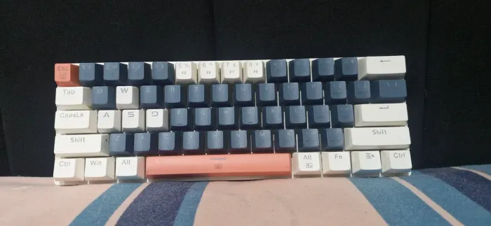 Telhado k500 teclado mecânico suits azuis