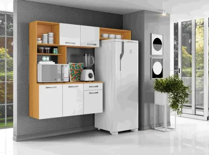 Cozinha Nanda 5P 1G Cinamomo/Branco