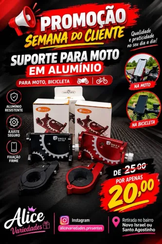 Suporte de celular para moto