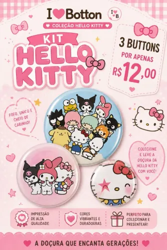 Kit bottons personalizados