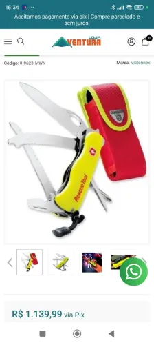Canivete dos Bombeiros Suíços Victorinox Bombeiros Suíços - Corta vidro.
