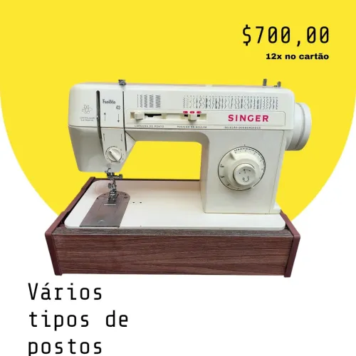 Máquina de costura Singer facilita 110voltz pontos decorativos