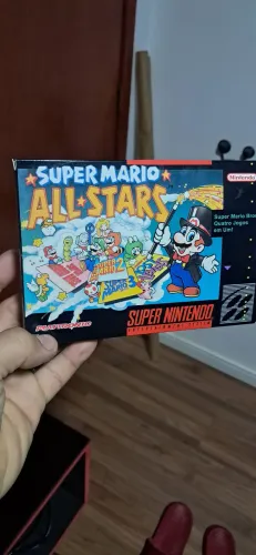 Caixa Retro Super Mario allstars (Berço +poster)