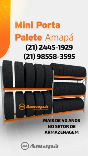 Para estoques altas cargas - Mini Porta Pallet Amapá | Aço Certificado