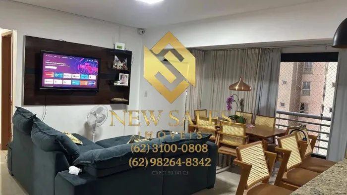 Apartamento- 3 quartos, 1 suíte, 80m², 2 vagas- Setor São Francisco