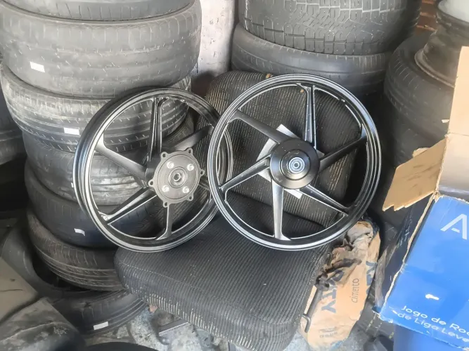 Roda Rodao Liga Leve Bros 125 150 160 6 Palitos Freio Tambor e disco