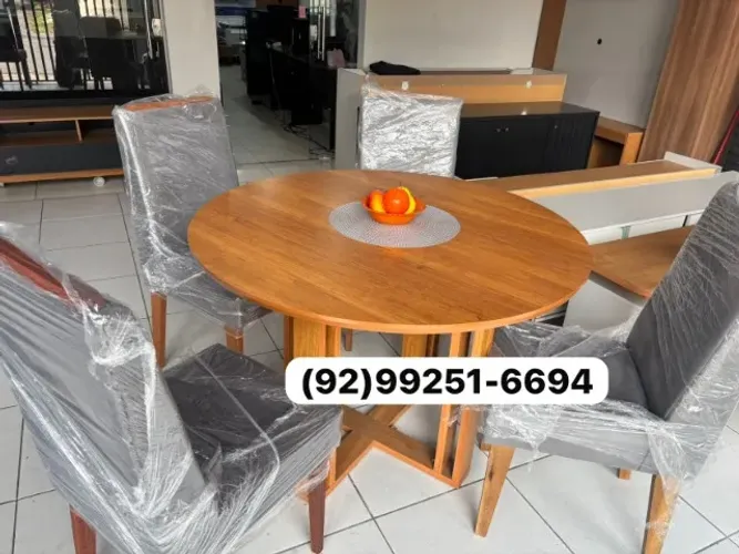 mesa de jantar redonda 4 lugares