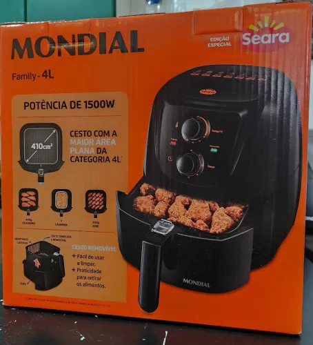 Air Fryer Mondial 4L NOVO - (Edição Especial Seara - 127V)