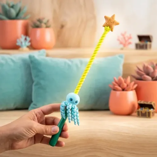 Polvo Giratório Brinquedo Sensorial 35cm Cores Personalizáveis