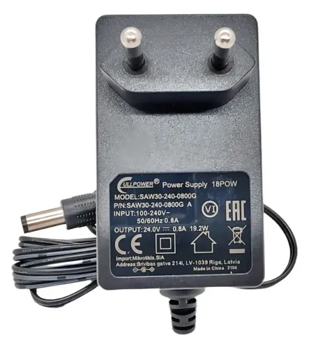 Mikrotik Fonte 24v 0.8 Amp 18pow - Power Supply