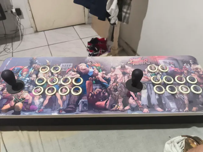 Controle duplo arcade semi novo 