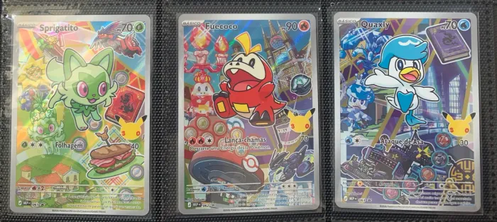 Lote Trio Paldea 30 Anos (Ilustração Rara) Pokémon TCG