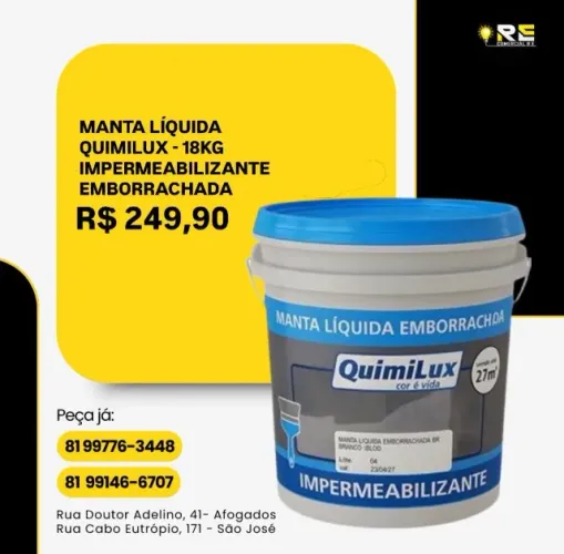 MANTA LÍQUIDA QUIMILUX - 18KG