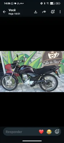 Vendo uma Moto Cg 125 cor Roxa